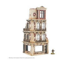 Warlord Terrain 28mm City in Ruins - 4 Storey Building Corner 1 New