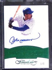 2017 Panini Flawless #GA-AD Andre Dawson Greats Autographs Emerald #/5