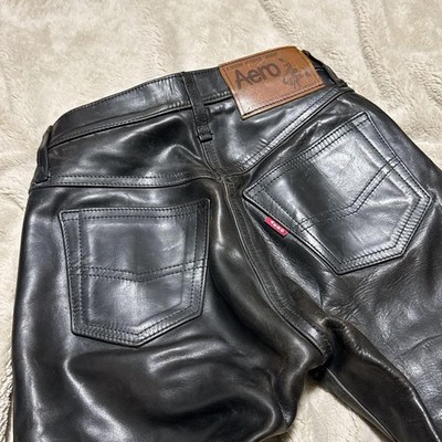 Aero leather pants 28インチ AERO LEATHER Horsehide leather pants 28 inches | eBay