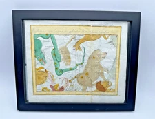 1777 BODE Hand Colored CELESTIAL CHART for December - Celestial Atlas Page
