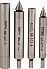 SPI Mechanical Edge & Center Finder Set, Cone and Cylinder Head Type, 4 Pieces