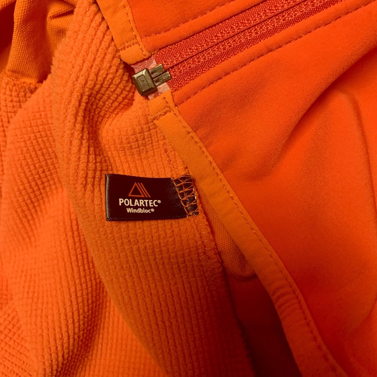 Patagonia Women's Orange Softshell Full Zip Jacket Size Sm