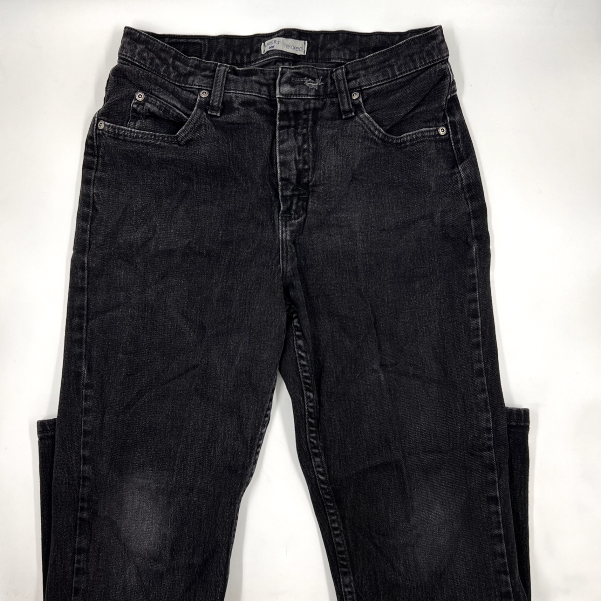 Lee Womens Riders Jeans Size 8p Black Denim Cotton Stretch Skinny 