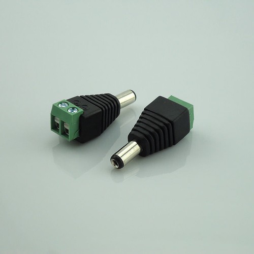 10Pcs 2.1MM DC Male Power Supply Plug Cable Adapter CCTV camera Video Connector - Picture 3 of 6