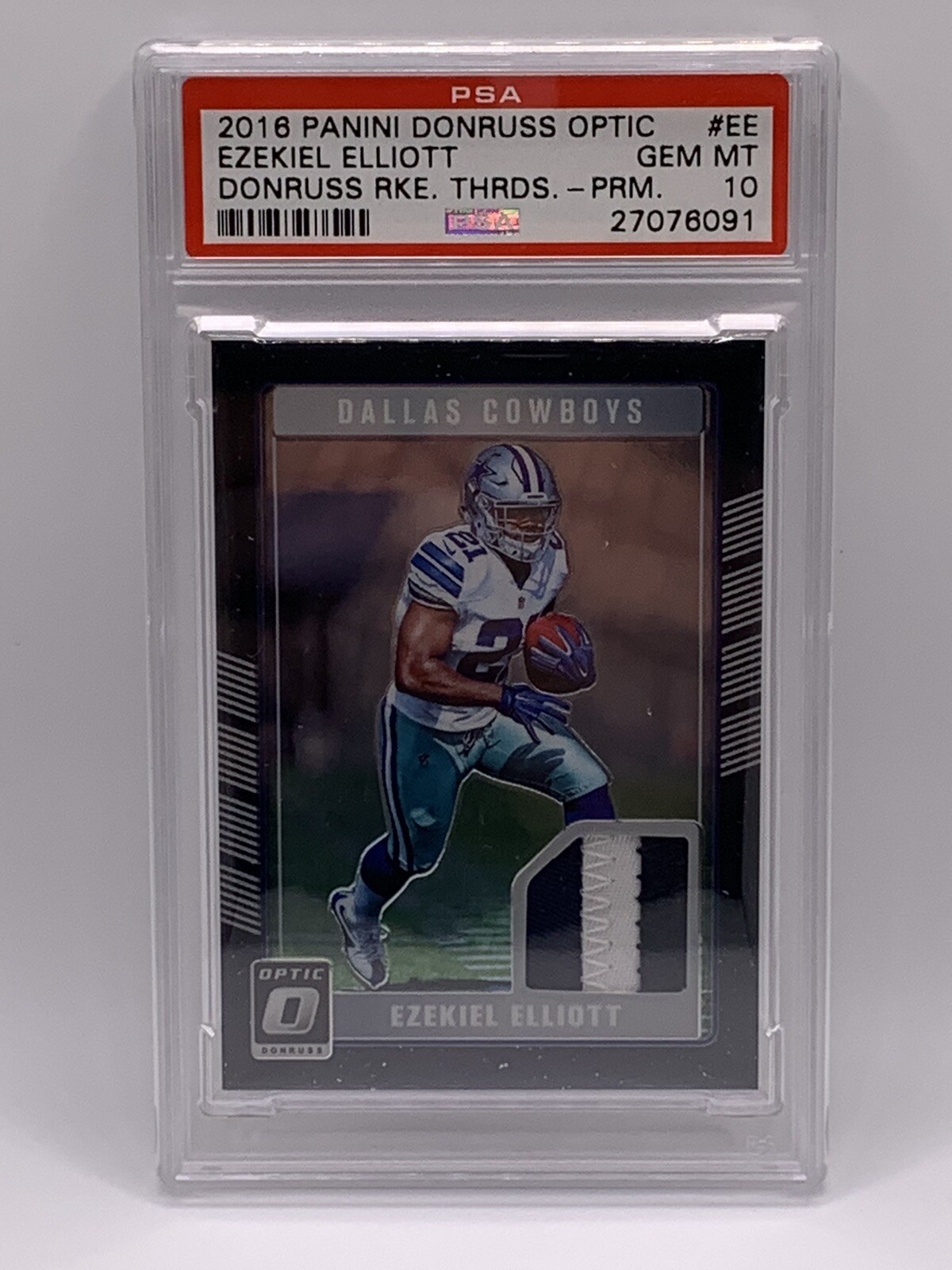 Ezekiel Elliott Panini Donruss Optic Donruss Rookie Threads #EE Base