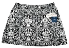 NWT Tommy Bahama Golf Skort Skirt XS S M L XL Black/White Pineapple Print UPF Y3