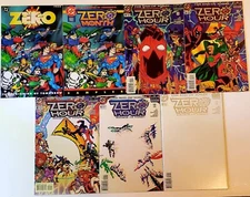 ZERO HOUR Crisis In Time 0 1 2 3 4 1994 DC Comics SET LOT Includes SAMPLER promo