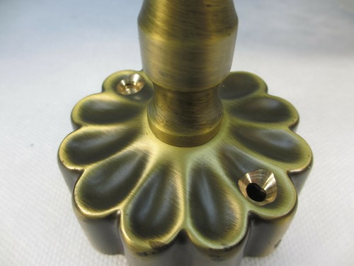 Massiv Messing Wandlampe Kugelschirm Wandleuchte Antik Flurlampe Spiegel Lampe - Bild 11 von 12