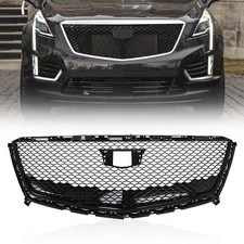 Upper Grill For 2017-2020 Cadillac XT5 Sport Front Bumper Grille Gloss Black NEW