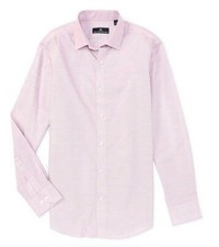 Hart Schaffner Marx, Long Sleeve Dress Shirt, PINK, Large