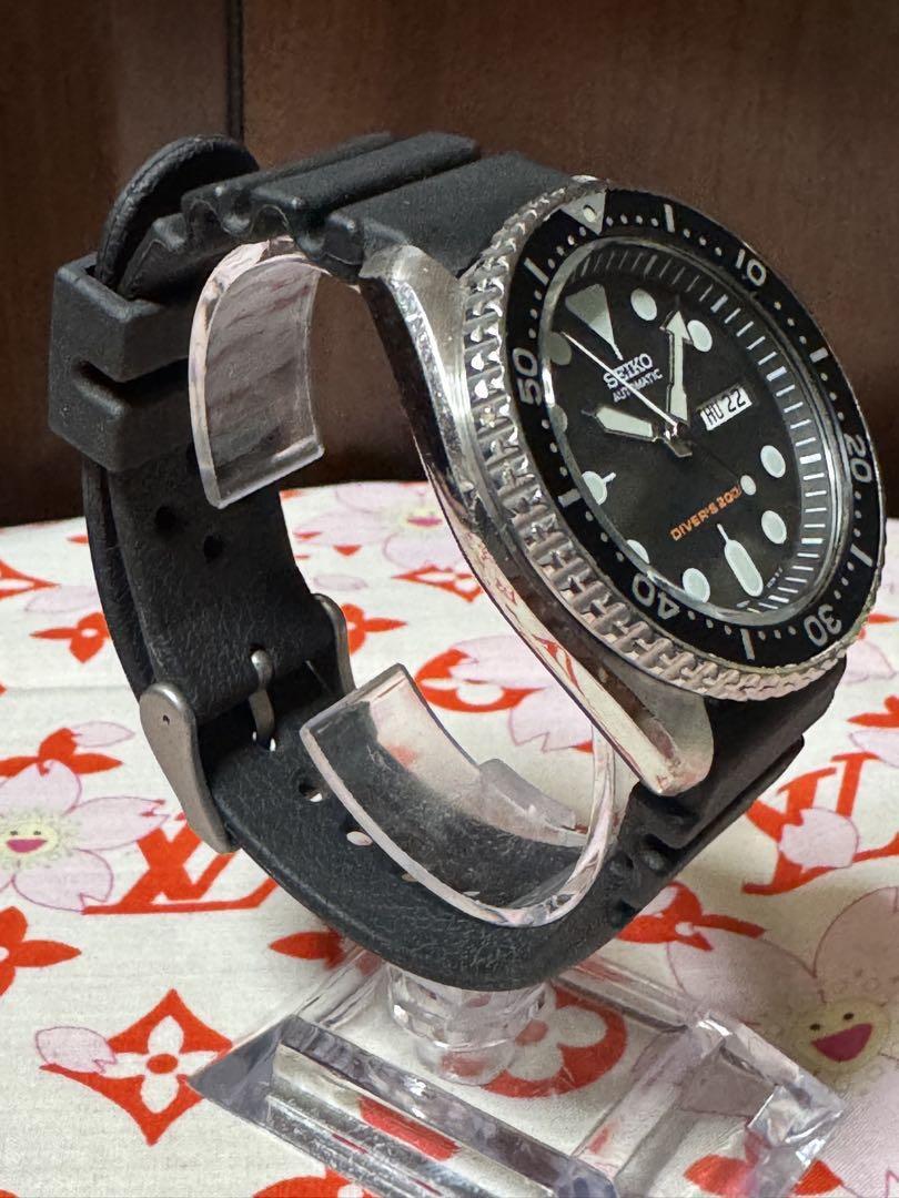 Seiko 7S26-0020 Day Date Diver Scuba 200m ST.Steel Automatic Mens