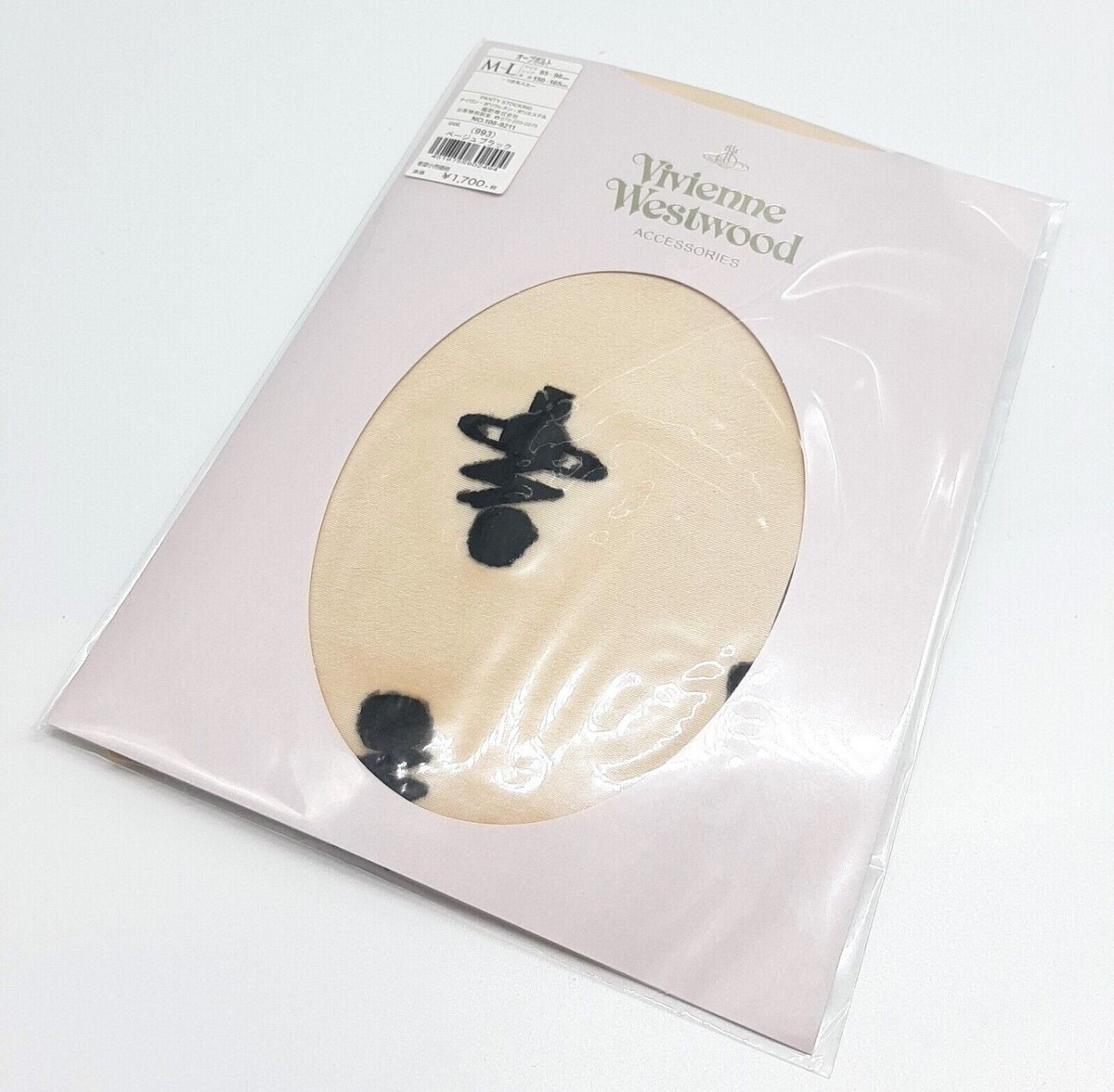 Vivienne Westwood Pantyhose New Tights orb bolt beige Size M