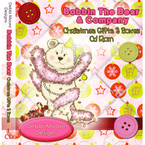 Debbi Moore Designs Bobbin The Bear Christmas Gifts & Boxes CD Rom (293886) - Afbeelding 1 van 3