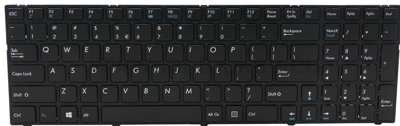 Clavier AZERTY Original Français Neuf Pour Medion Akoya - Modèles E6241, E7223, Etc. - Fabriqué En France