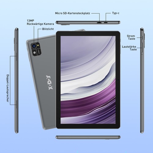 2024New Pad Tablet 12 Zoll Android14 24GB+256GB 8000mAh Gaming PC 13MP+8MP OTG - Bild 21 von 28