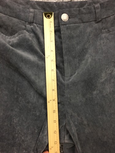Christopher & Banks Corduroy Pants Womens Size 10 Gray Career Straight Leg - Picture 8 of 13
