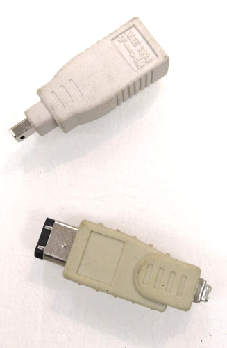 2x Adapter Stecker 6 Pol auf 4 pol und 4 Pol auf 6 Pol Firewire IEEE 1394 Kamera