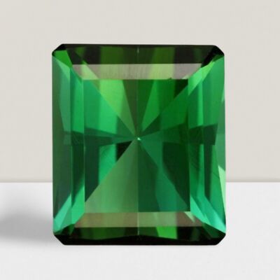 Green Tourmaline Octagon Cut Gemstone 4.1 Cts - 11x9 mm Flawless Loose Gem