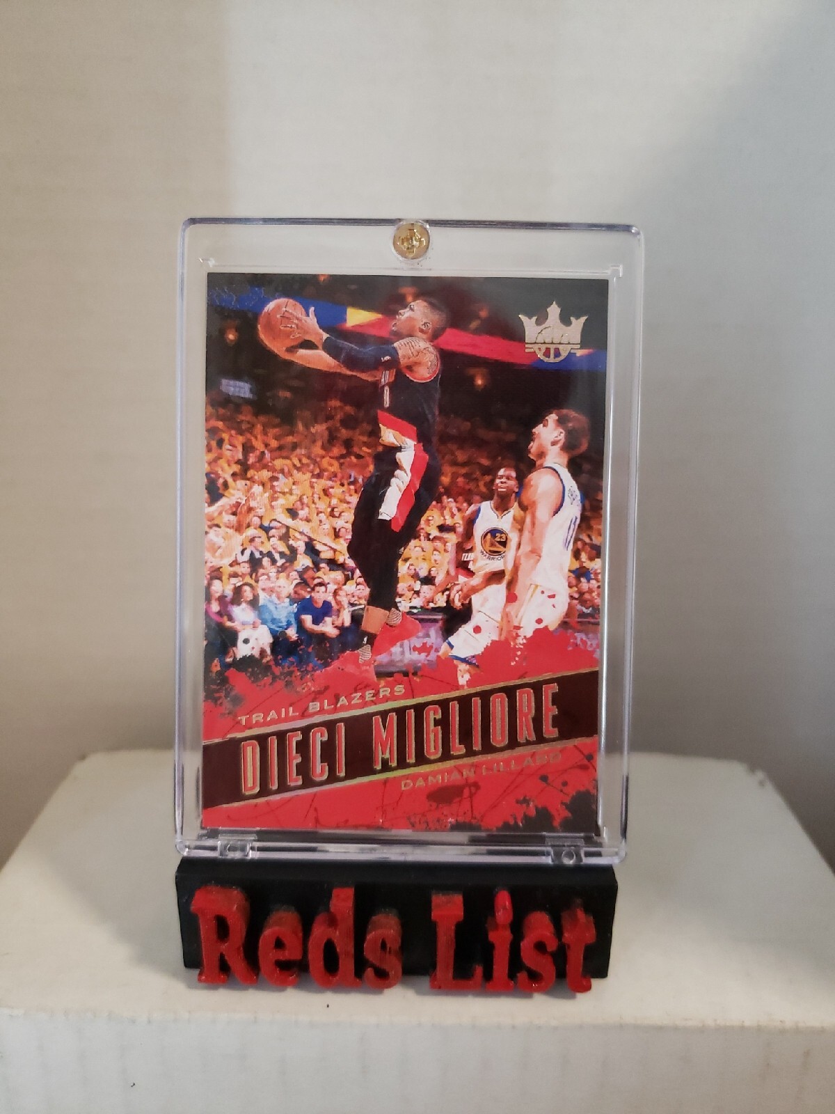 2017-18 Court Kings Dieci Migliore Damian Lillard #10 Milwaukee Bucks FHOF