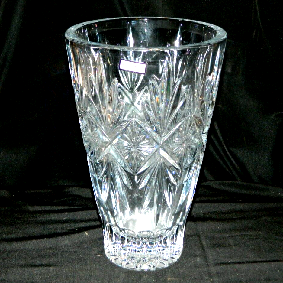 MARQUIS by WATERFORD "NORMANDY" 10" VASE, CRYSTALCLEAR, MINT COND eBay