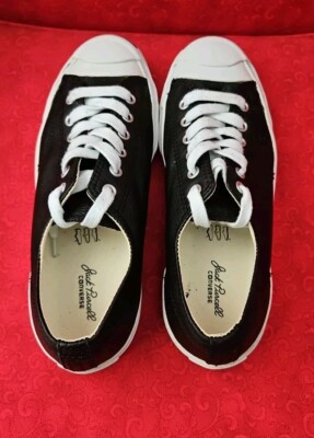 NICE🔥 Converse Jack Purcell JP OX Black Leather Fashion