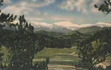 Postcard Vista of Mt. Evans and Range, Colorado unposted VTG VPC02.