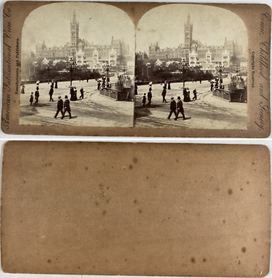 Tirage Albuminé Original - Alpinistes à Chamonix, France, Vers 1890, 9,5x15,5cm