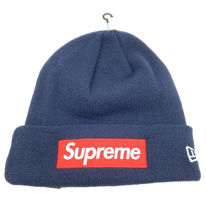 Bonnet Supreme 24AW boîte logo bleu marine occasion