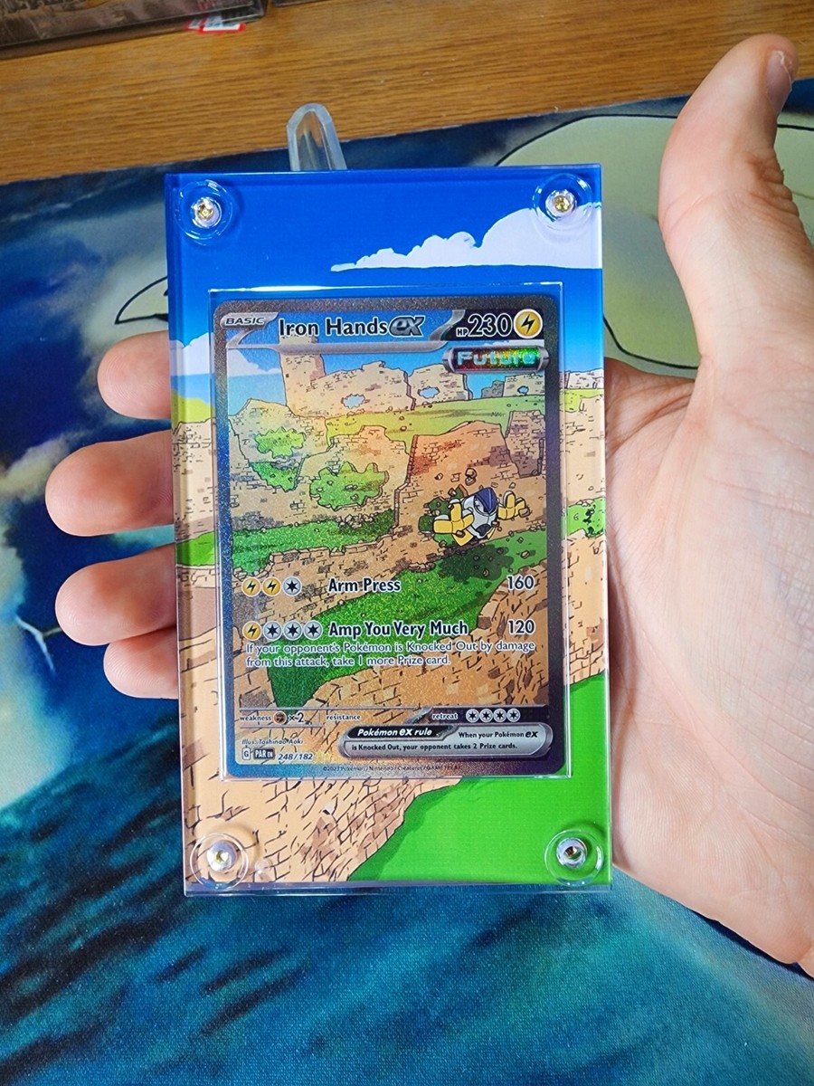 iron hands pokemon card price Pokemon Iron Hands EX SIR 248/182 Paradox Rift Extended Artwork Case