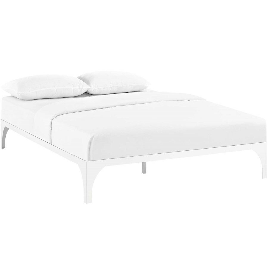 Modway Furniture Ollie Queen Bed Frame in White -MOD-5432-WHI