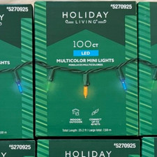 Holiday Living 100-Count 24.7-Ft Multicolor LED Christmas String Lights