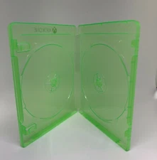 5 New Top Quality 14mm Double XBOX ONE Lime Green Game DVD Cases, XBOXONE-DBL