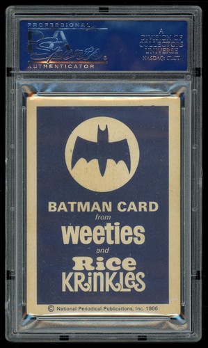 1966 NPPI Batman Weeties / Rice Krinkles False Face 3 PSA 4 - Picture 2 of 2