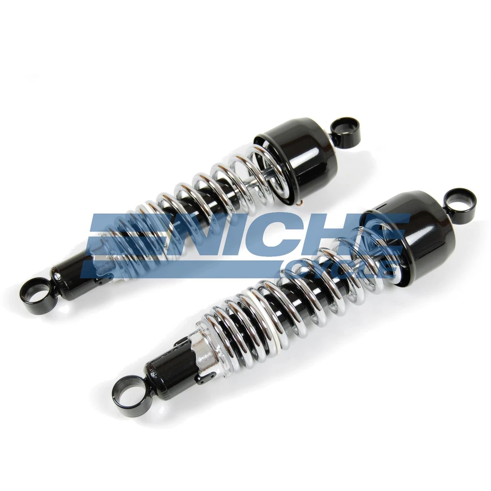 Amortiguadores traseros Yamaha XS750 77-78 325 MM ojo/ojo negro/cromo Foto 2 de 3