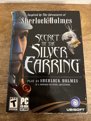 Sherlock Holmes Secret Of The Silver Earring Video Game Pc Cd-ROM T-Teen Ubisoft