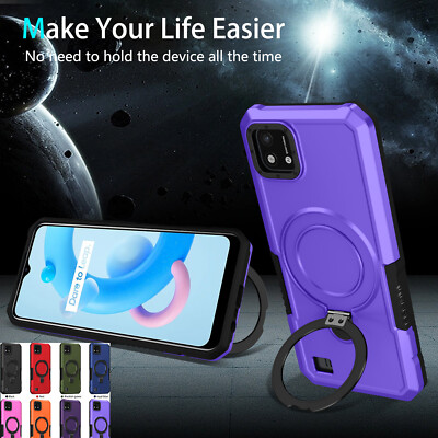 Für Oppo Realme C55 C33 C30 C25Y C21 Stoßfeste Handyhülle Ring Ständer Abdeckung