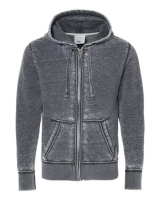 J. America 8916 Vintage Zen Fleece Full-Zip Hooded Sweatshirt