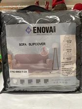 Enova Home Sofa Slipcover CYSC-0002-T-GR 3 Seater 74" - 96" NEW IN OPEN BAG