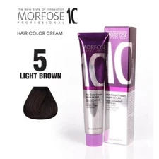 MORFOSE 10 HAIR COLOR CREAM 5 LIGHT BROWN 3.38OZ M1035OZ5