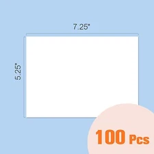 100 PK White Invitation Envelopes A7 5.25"x7.25" for Wedding Card Self Seal 5x7