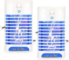 2x Plug in Bug Zapper Fly Trap Insect Killer Lamp Electric Mosquito Zapper Light