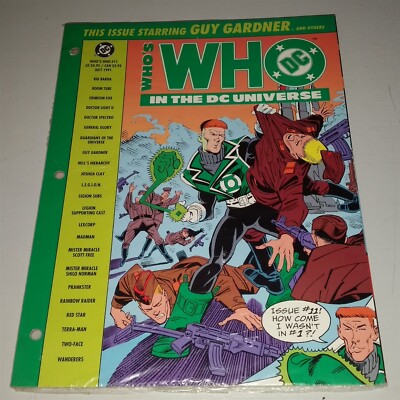 WHOS WHO IN THE DC UNIVERSE #11 JULY 1991 GUY GARDNER GREEN LANTERN US MAGAZINE