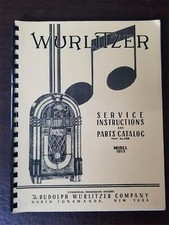 Wurlitzer Service Instructions Parts Catalog model 1015