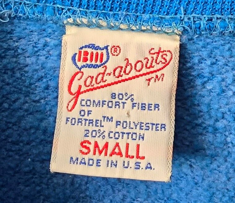 Винтажный свитшот MacGregor USA Crew S 10 12 логотип синий 60-е 70-е Gad a Bouts - Изображение 4 из 4