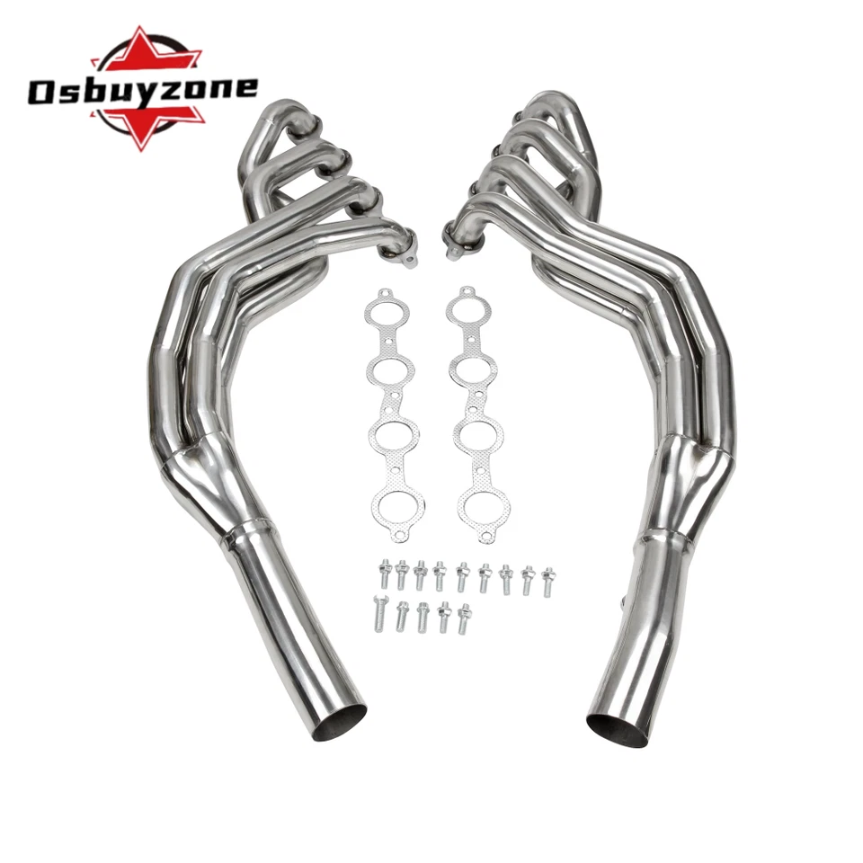 Kit de cabezales de escape de tubo largo de acero inoxidable para Chevy Camaro SS 2010-2015 6,2 L V8 EE. UU. Foto 3 de 4