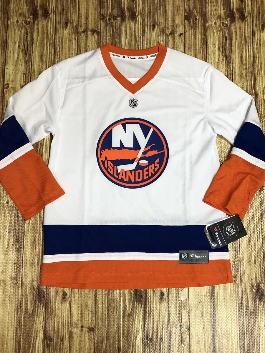 Fanatics Breakaway NEW YORK ISLANDERS White Replica YOUTH Hockey