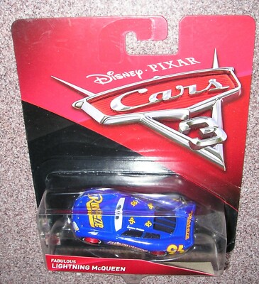 DISNEY PIXAR CARS 3 #95 FABULOUS LIGHTNING MCQUEEN RED RIMS Mattel