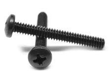 #4-40 x 3/8 Coarse Machine Screw Phillips Pan Head Low Carbon Steel Black Oxide