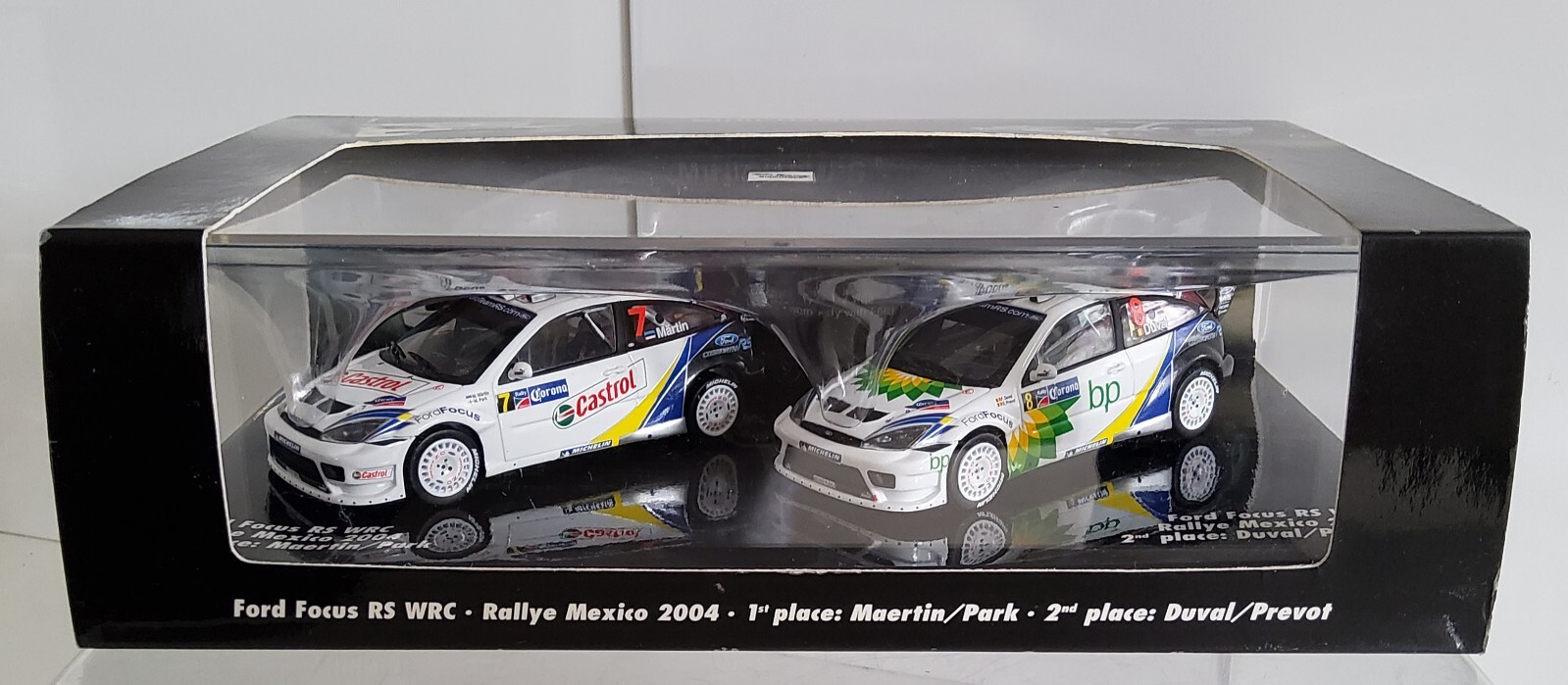 Minichamps 048378 2 Car Ford Focus RS WRC 2004 Mexico Martin Park Duval 1/43 Set