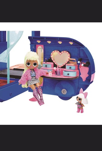 Glamper Moda Camper Casa de Muñecas LOL Sorpresa OMG 4 en 1 con 55 Sorpresas Azul - Imagen 3 de 7